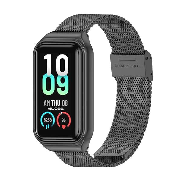MIJOBS Metal Replacement Strap for Amazfit Band 7 - Compatible with Amazfit 7 Fitness Tracker