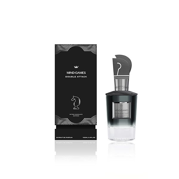 MIND GAMES Double Attack: Luxury Unisex Perfume with Pimento, Cinnamon & Vetiver - Elegant 100 mL Extrait de Parfum