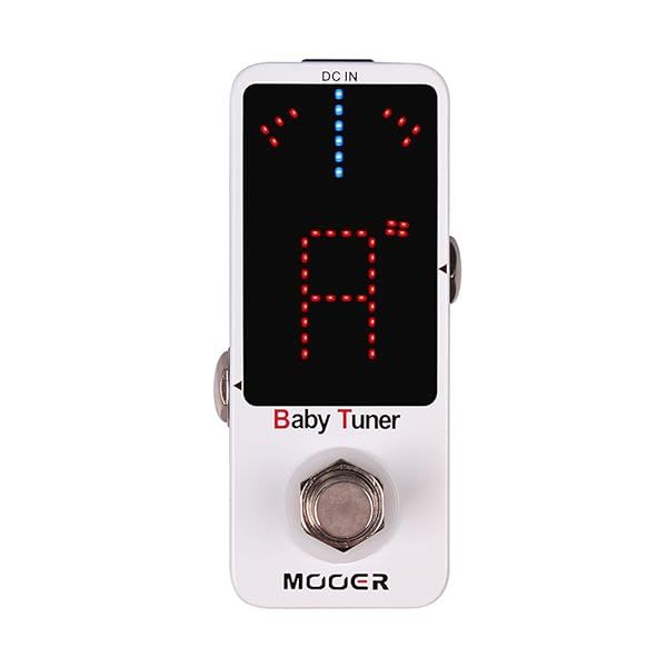 MOOER Tuner Pedal Baby Tuner Guitar Pedal with Mute Function for Electric and Electro-Acoustic Instruments