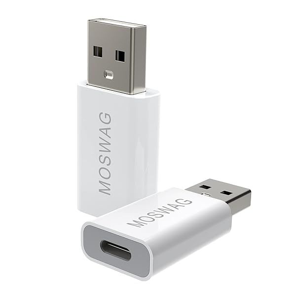 Buy MOSWAG USB-C Female to USB-A Male Adapter | Fast Charging & Data Transfer
