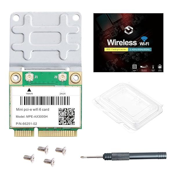 Upgrade Your PC with MPE-AX3000H WiFi 6 Card: Dual Band 802.11ax, 2.4Gbps Speed, BT5.2 for Windows 10/11