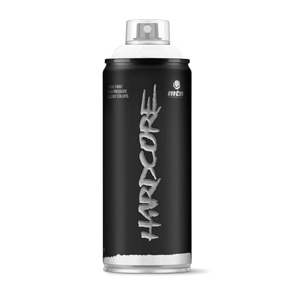 MTN Hardcore Spray Paint RV9010 - Premium White Finish for Artists & DIY Projects