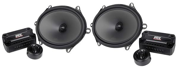 MTX Audio THUNDER681 6x8 Inch Component Speakers - High-Performance 4 Ohm Sound System