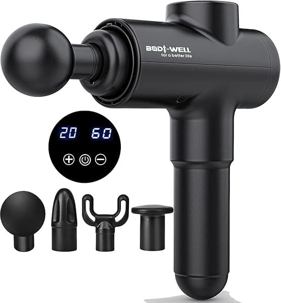 Deep Tissue Massage Gun for Back Pain Relief | High Torque Muscle Massager for Neck, Shoulder & Full Body Recovery