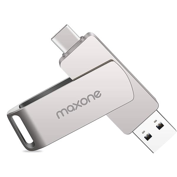 Maxone 64GB USB Type C Flash Drive - High-Speed 2-in-1 OTG Memory Stick for Android, MacBook & Chromebook