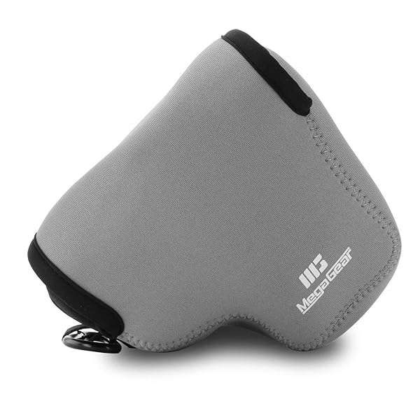 Mega Gear MG1574 Ultra Light Neoprene Camera Case for Canon PowerShot SX70 HS - Gray PU Leather Protection