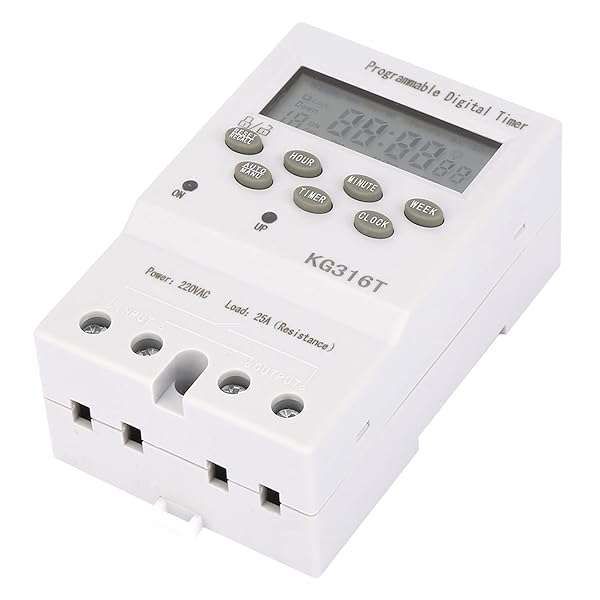 KG316T Microcomputer Timer Switch: 220V Programmable Digital Control for 1 Min to 168H Timing