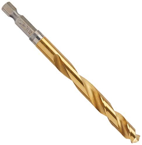 Milwaukee Electric Tool 48-89-4619 Twist Impact Drill Bit, 11/32" Diameter x 4.57" L, 2-13/16 ", 1/4" Hex Shank, 135 Degree