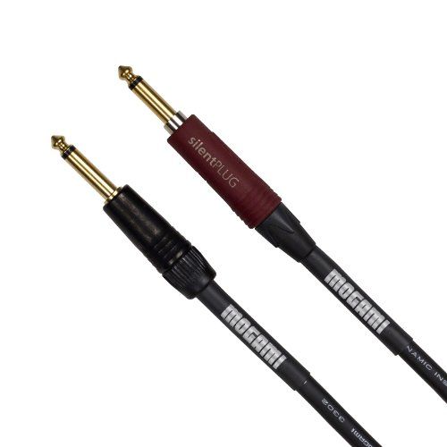 "Mogami Platinum GUITAR-40 Cable: 40ft 1/4" TS, Gold Contacts & silentPLUG for Superior Sound Quality"
