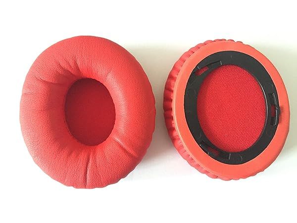 Monster Beats by Dr Dre Solo HD Headphone Replacement Ear Pads Cushions Cups Cover Repair Parts Red
