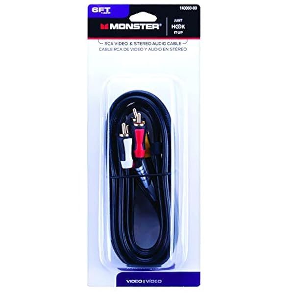 Monster Cable RCA 6' Audio-Video Cable - Affordable Quality for Home Entertainment