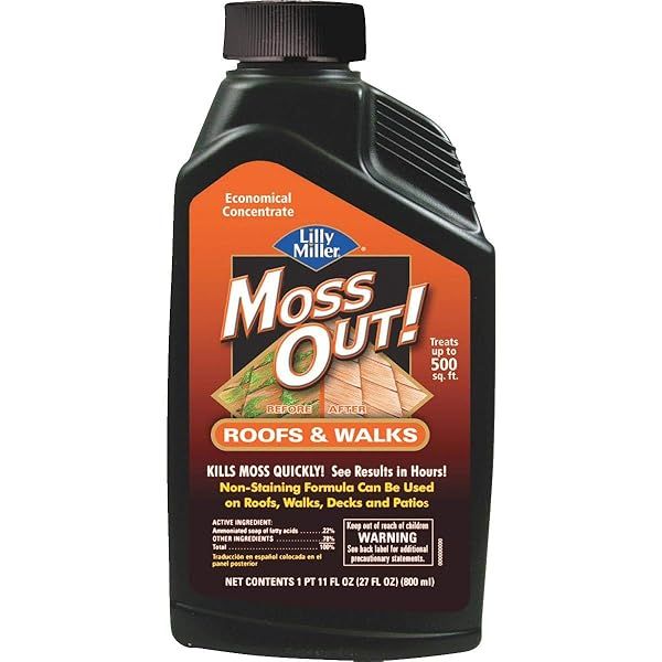 Effective Moss-Out Roof & Walk Cleaner 27oz - Fast-Acting Solution for Clean Roofs & Walkways