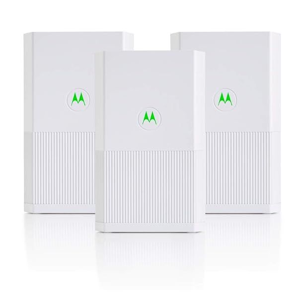 Motorola MH7023 WiFi Mesh System 3-Pack: Easy Setup, AC2200 Speed, Parental Controls & Coverage Up to 5000 sq ft