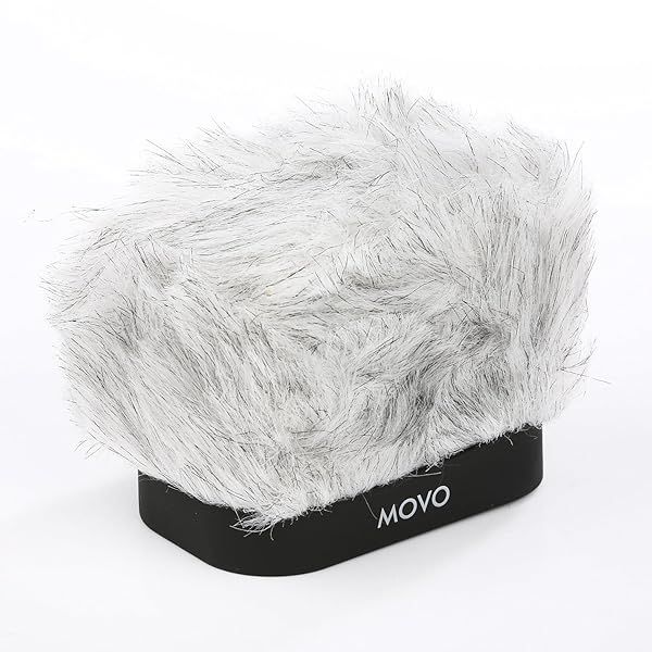 Movo WS-R30 Professional Furry Windscreen with Acoustic Foam for Zoom H4n H5 H6 Tascam DR-100 MKII Sony PCM-D50 Recorders