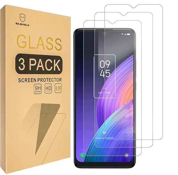 Mr.Shield Screen Protector compatible with TCL 30 XL TCL 30XL [Tempered Glass] [3-PACK] [Japan Glass with 9H Hardness]