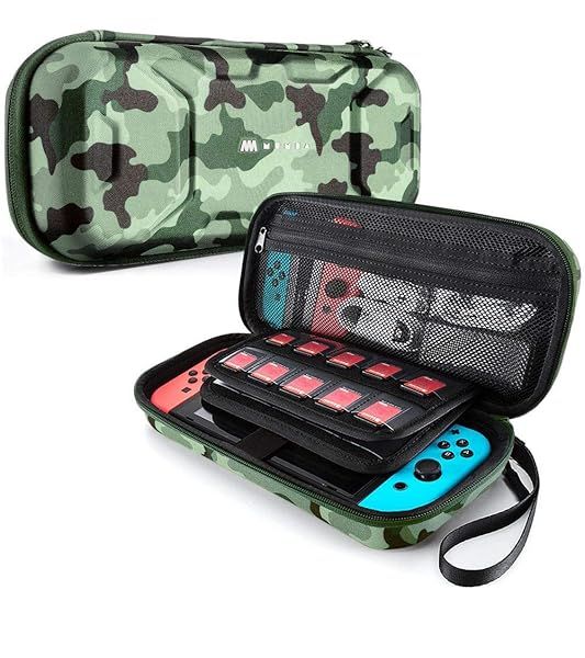Mumba Carrying Case for Nintendo Switch Deluxe Protective Travel Pouch for Console and Accessories Large Capacity Dual Protection