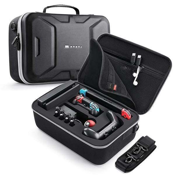 Buy Mumba Deluxe Carrying Case for Nintendo Switch OLED - Large Capacity Travel Pouch for Console & Accessories