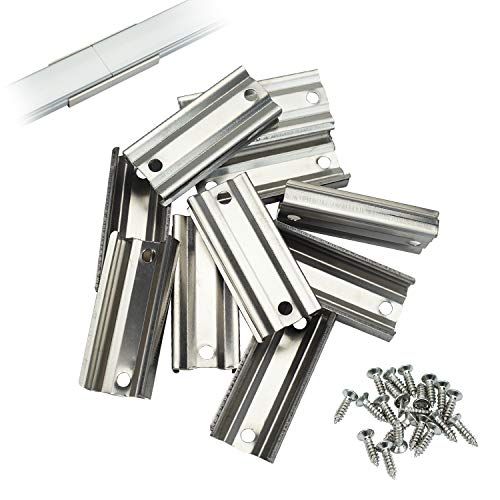 Muzata 10-Pack LED Channel Extension Connectors for U1SW U101 U107 U108 - 17MM U Shape for Longer Connections