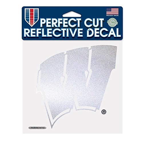 "Shop NCAA Wisconsin Reflective Perfect Cut Decal - 6x6" Black | Durable & Stylish Car Accessories"