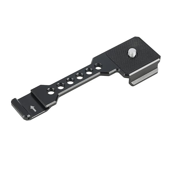 NICEYRIG Cold Shoe Extension Bar with Quick Release Plate for DSLR Mirrorless Camera Video Light Mic Phone Holder