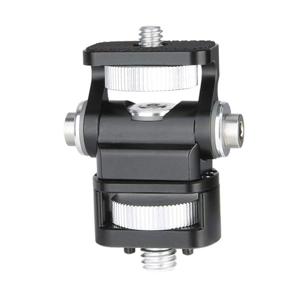 Buy NICEYRIG DSLR Monitor Mount - ARRI Standard 3/8'' Hole, Tilt & Swivel Holder for Camera Cages & Stabilizers