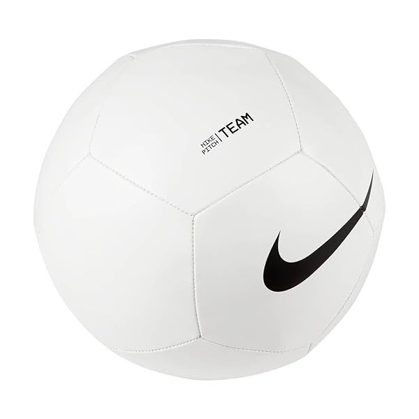 NIKE DH9796-100 Pitch Team Soccer Ball - Unisex Adult Size 3, White/Black for Recreational Play