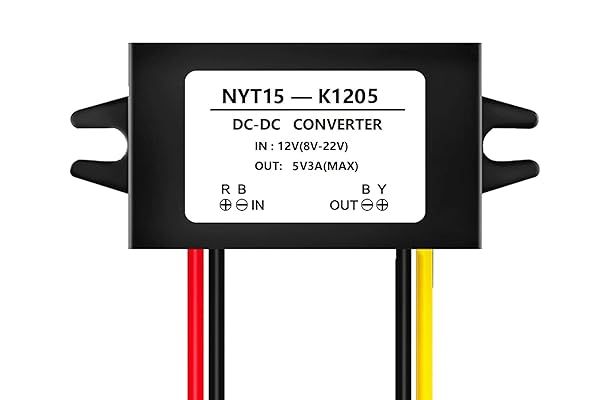 NOYITO 5V 3A DC-DC Buck Converter Module - Waterproof, Overcurrent & Short-Circuit Protection