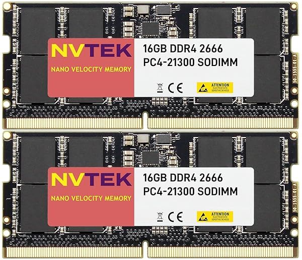 NVTEK 32GB DDR4-2666 SODIMM Laptop RAM Memory Upgrade for Enhanced Performance