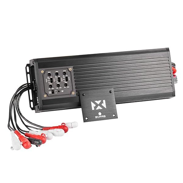 NVX MVPA6 900W 6-Channel Bridgeable Marine Amplifier Compact Waterproof for Powersports and Car Audio