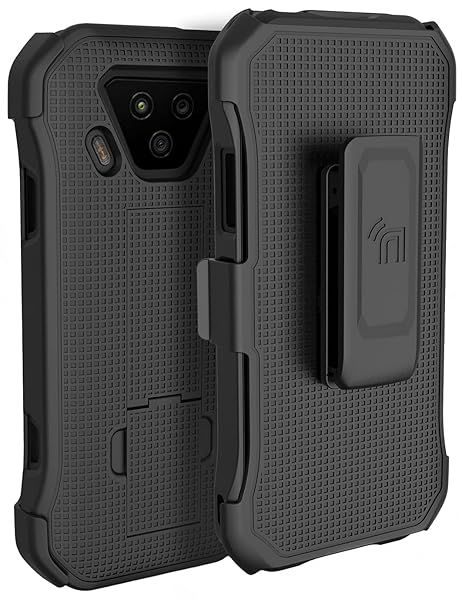 Kyocera DuraForce Ultra 5G UW Case with Kickstand & Belt Clip - Nakedcellphone Combo for Verizon E7110