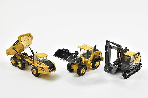 NewRay Set of 3 Volvo Window Box 32095 Yellow for Car Enthusiasts and Collectors