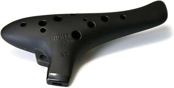 Night By Noble Soprano C Ocarina SC Black - Premium Plastic Musical Instrument