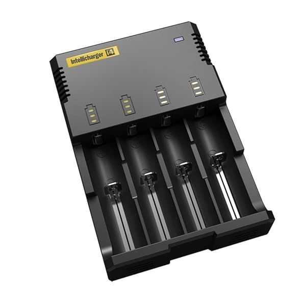 Buy NiteCore Intellicharger New I4 V2: Universal 4-Channel Smart Charger for Li-Ion, Ni-Cd, Ni-MH Batteries