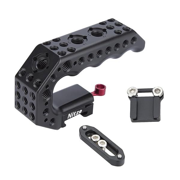 Buy Nitze NATO Handle: Mini Camera Top Handle with Quick Release Clamp & Cold Shoe Adapter for Rigs - PA28M-AK