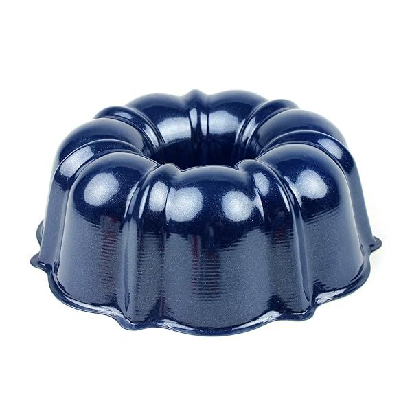 Nordicware 6-Cup Navy Blue Bundt Pan - Lightweight & Perfect for Baking Delights