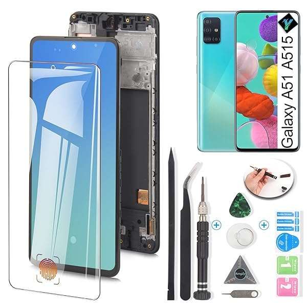 Samsung Galaxy A51 2019 OLED Screen Replacement - A515U A515A LCD Display & Touch Panel with Fingerprint Sensor