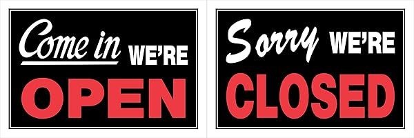"Buy 8x12" Open/Close Sign - Durable, Eye-Catching & Perfect for Your Business!"