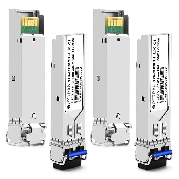 OPSTRAN 1000BASE-LX LH SFP Optical Transceiver Module Compatible with Cisco 1G SFP 1310nm 20km DDM Duplex LC SMF 4 Pack