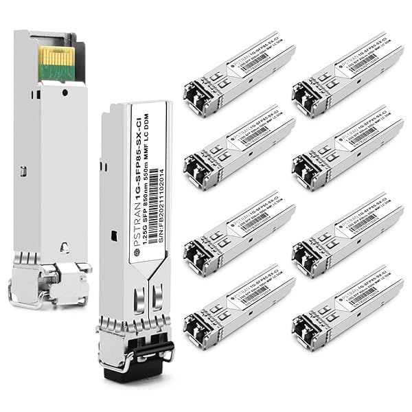 OPSTRAN 1000BASE-SX SFP Transceiver Module for Cisco GLC-SX-MMD - 10 Pack, 850nm, 550m, DDM Duplex LC MMF