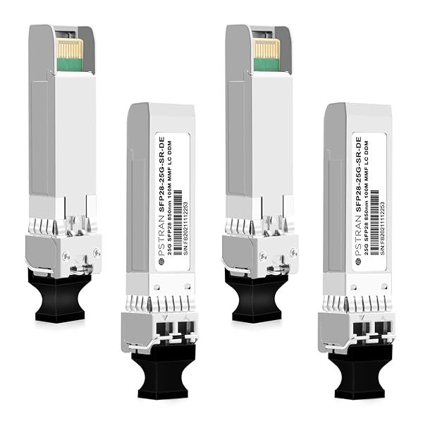 OPSTRAN 25GBASE-SR SFP28 Optical Transceiver Module Compatible with Dell 25G SFP28 850nm 100m DOM Duplex LC MMF 4 Pack