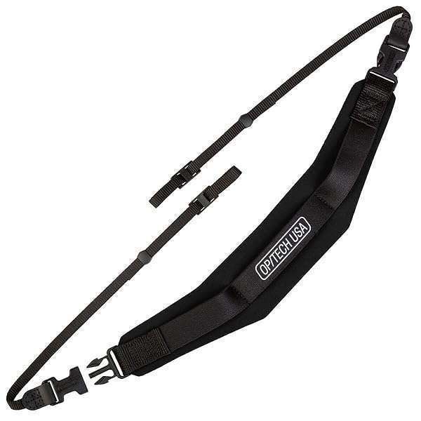 "Buy OP/TECH USA Pro Strap 3/8" Black (1501012) - Durable Camera Strap for Comfort & Support"