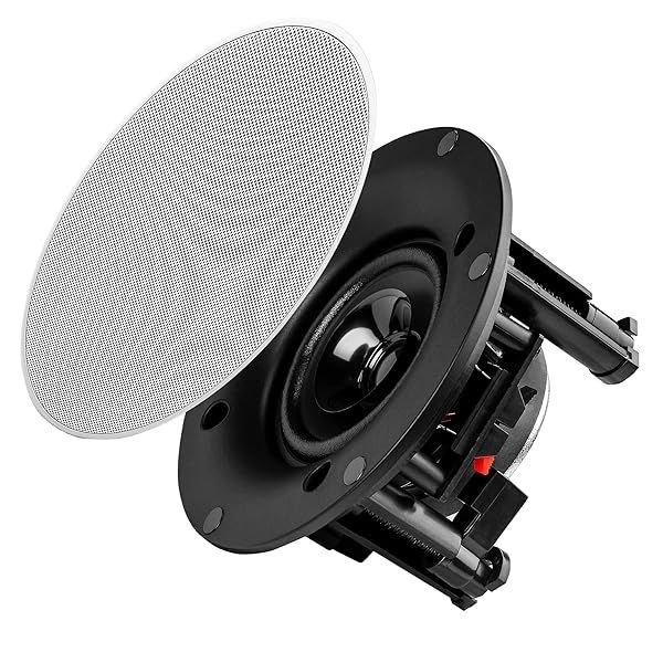 "OSD 3" In-Ceiling Speaker Pair 60W with Trimless Magnetic Grill - Paintable Grille ACE400"