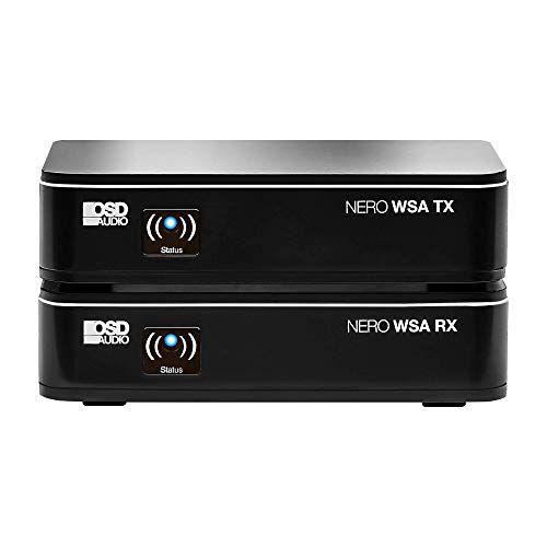 OSD Wireless 5.8G Subwoofer Transmitter/Receiver Kit with Dual Source & Diversity Antennas - Nero WSA