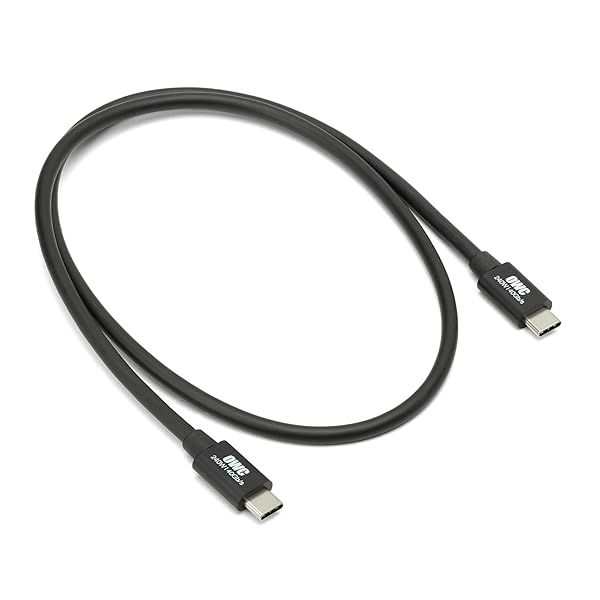 OWC 28-Inch Thunderbolt 4 & USB-C Cable: 40Gbps Data, 240W Power, 8K Video - Fast Charging & High-Speed Performance