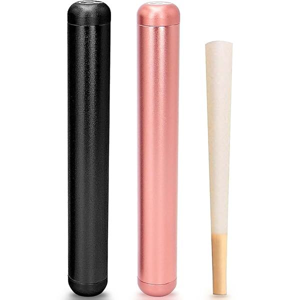 OZCHIN 4.5-Inch Aluminum Tube Container: Airtight, Lightweight, Perfect for King Size & Travel