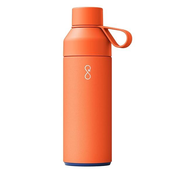 Ocean Bottle Recycled Stainless Steel Water Bottle Eco Friendly Reusable Sun Orange 34 oz