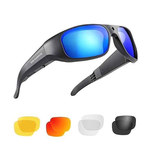 OhO Camera Glasses 4K Pro 24M Resolution Smart Glasses with 256GB Memory UV400 Sunglasses for Outdoor Sports