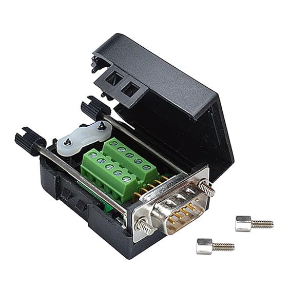 Buy Oiyagai DB9 Male 9-Pin to Screw Terminal Connector Module with Case - Solid Pin for Reliable Signal Connections