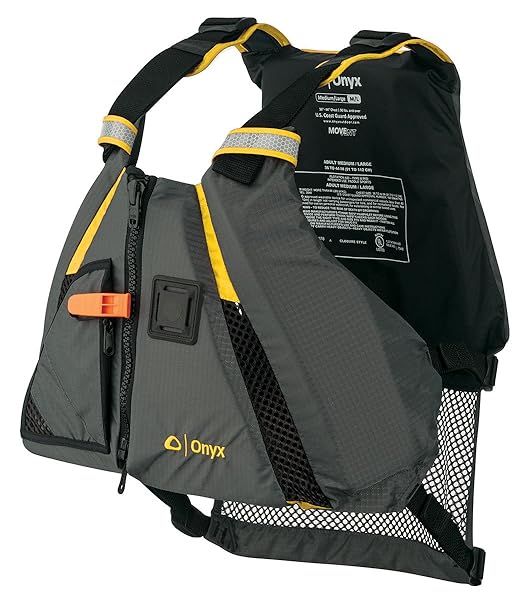 Onyx MoveVent Dynamic Paddle Sports Life Vest - Yellow XS/SM for Ultimate Safety & Comfort