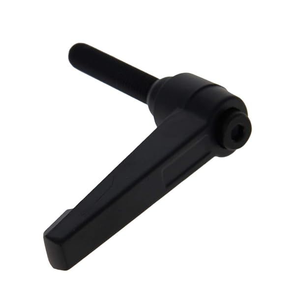 Othmro Adjustable Clamping Lever Handle M8 Thread Push Button Ratchet Locking Handle Aluminum Alloy Black 1Pcs